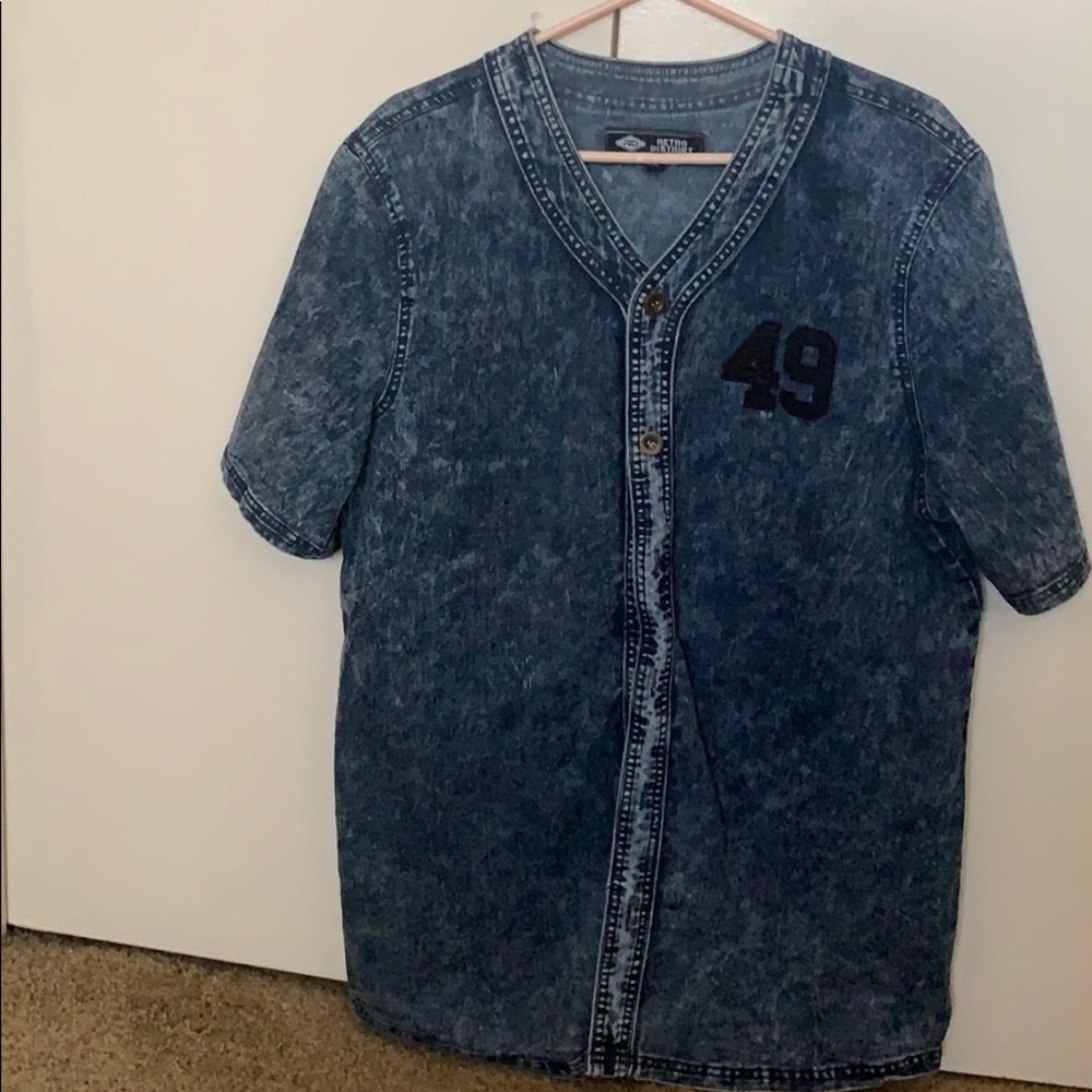 male denim jersey